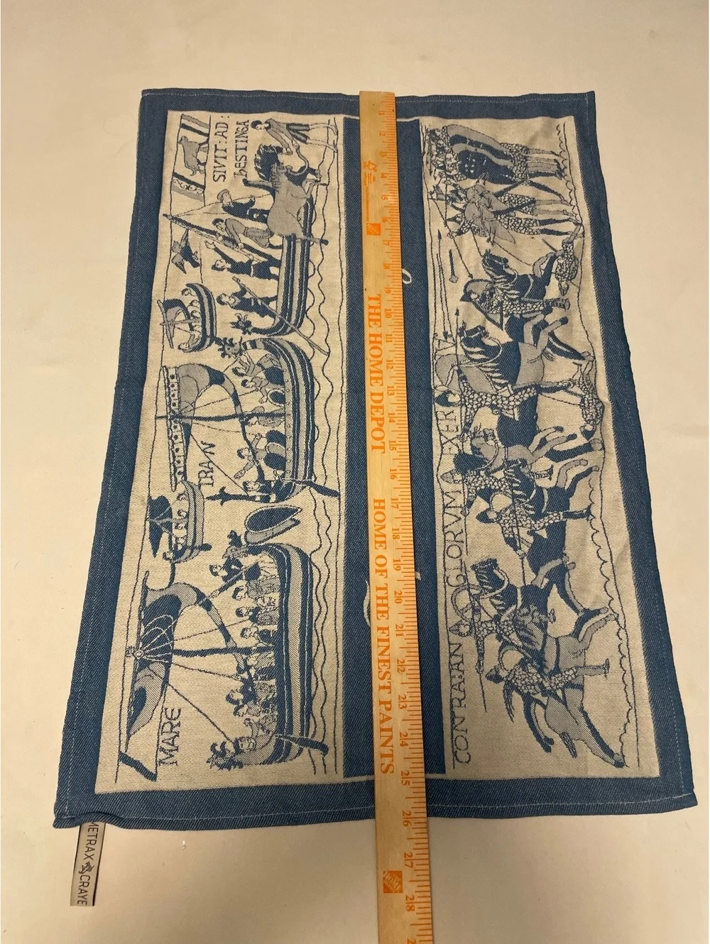 Vintage Metrax Craye Tapisserie de Bayeux Decorative Wall Hanging